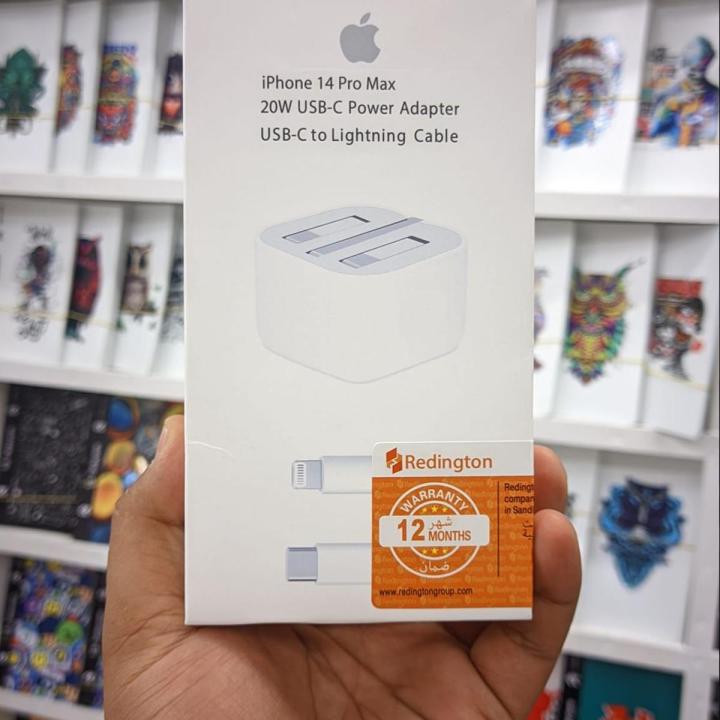 Apple iPhone 20W USB-C PD 3Pin Plug Fast Charging Power Adapter With USB-C  to Lightning Cable