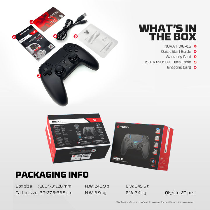 FANTECH%20WGP16%20NOVA%20II%20WIRELESS%20MULTI-PLATFORM%20GAMEPAD%20Gaming%20Gamers%20Controller%20-%20Image%208