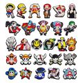 Hot Toys 9-25pcs Japanese Anime One Piece Croc Charms PVC Cartoon Shoe Charms accessories Decoration Buckles Fit Croc JIBZ Charm. 