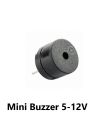 3Pcs- BALCK 12mm Diameter Universal Mini Buzzer Piezoelectric 3V 5V 12V Magnetic 85dB Long Continuous Beep Tone Buzzer 2 Pin Leads Connections Leg.