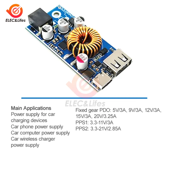 QC3.0%20QC2.0%20Double%20USB%20Type-C%20Mobile%20Phone%20Quick%20Charge%20Adapter%20DC%205V%203.5A%20Step%20Down%20Module%20For%20Xiaomi%20Huawei%20SCP/FCP%20Apple%20PD%20-%20Image%202