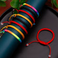 1/10pcs Woven Bracelet Adjustable Couple Red Handmade Knot Braided Rope Bracelets Charm Jewellery For Women Men.