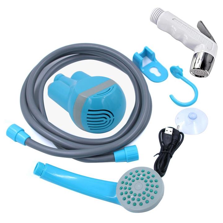 Portable%20Shower%20Outdoor/Indoor%20USB%20Charging%20Handheld%20Rechargeable%20Showerhead%20Pumps%20with%202%20Nozzles%20for%20Camping%20Travel%20Car%20Wash%20Swimming%20Pool%20-%20Image%208
