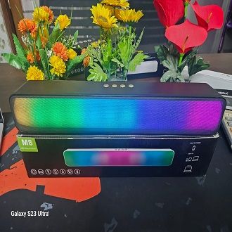 M8 Led Bluetooth Soundbar with Led Colourfull Light