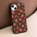 Full screen small cherry Phone Case For iPhone 11 Case iPhone 13 15 12 14 Pro Max XR XS X 7 8 Plus SE Shockproof Glossy Cover. 