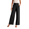 Womens Palazzo Pants For Women Casual wear Wide Leg Pants Work Business High Waisted Dress Pants Flowy Trousers Office Dress Pants Womens Suits Black M.