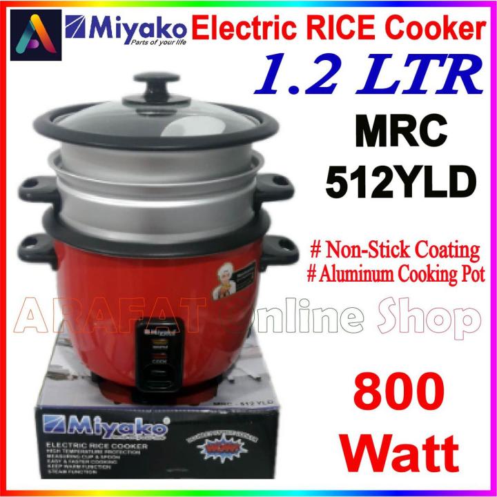 Miyako 1.2 LTR Double Pot Rice Cooker MRC-512YLD