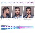 Foldable Hair Comb Stainless Steel Practice Training Comb Beard Moustache Brush Salon Hairdressing Styling Tool. 