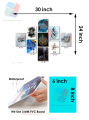 Home Decor PVC Wallboard Set 9pcs 6x8 Inch Wall Posters with Double-Sided Tape Easy Setup Wall Canvas Art for Living Spaces. 
