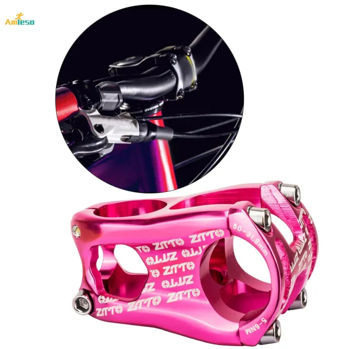 31.8mm%20Bike%20Stem%20Bicycle%20Short%20Stem%20High%20Strength%20Handlebars%20Riser%20for%20Mountain%20Bike%20,%20Pink%20-%20Image%203