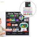 Circle Time Learning Center Pocket Chart Color Shape Counting Weather Learning Turnable for Teaching Aids Classroom Kindergarten Teachers. 