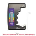 LCD Display Digital Battery Tester C D N AA AAA 9V 1.5V Button Cell Battery Capacity Check Detector Checkered Load Analyzer Tools.