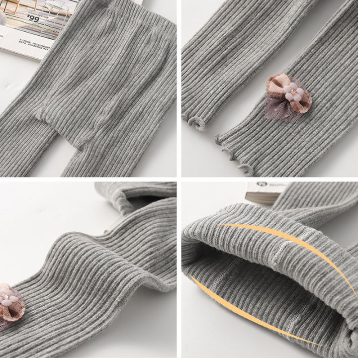 Baby%20Girls%20Cotton%20Pant%20Knitted%20Leggings%20Flower%20Legging%20Casual%20Ankle%20Luster%20Children%20Stockings%20Pants%20-%20Image%206