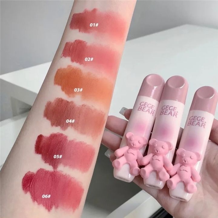 Cute%20Bear%20Matte%20Velvet%20Lip%20Gloss%20Waterproof%20Long%20Lasting%20Non%20Fading%20Matte%20Lipstick%20Silky%20Smooth%20Liquid%20Lipstick%20-%20Image%205