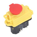 Electromagnetic Switch 120V 16A Power Tool Push Button Switch IP55 Waterproof for Machine Tool Bench Drill.