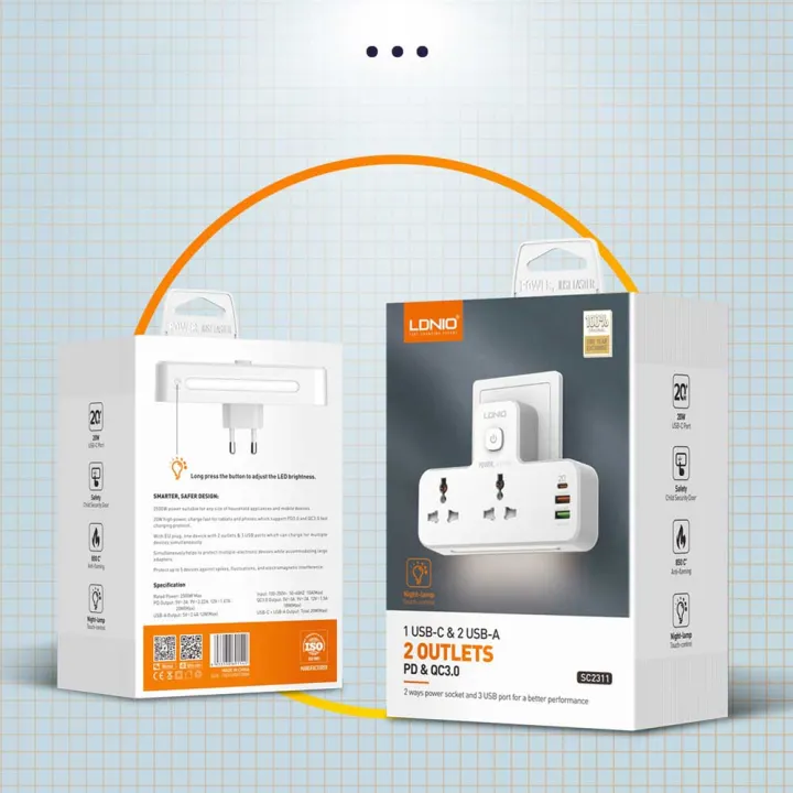 LDNIO%20Power%20Strip%202%20Port%20with%202%20USB%20and%201%20USB-C%20PD%20&%20QC3.0%20E%20-%20Image%209
