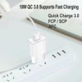 Fast Charger For OPPO A53 A5 A9 2020 Reno 2 Z 3 4 5 Pro Realme X 2 X50 3 5 6 Pro QC 3.0 EU Plug Phone Adapter Type-c USB Cable. 
