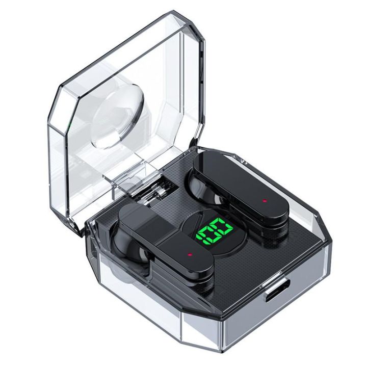 【FUPANG】Homel K30 TWS Wireless 5.3 Earbuds Handfree Call HIFI Noise Cancelling Waterproof Sport Headphones Mini Headsets with Transparent Charger Case