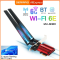 3000Mbps WiFi6E AX210 Bluetooth 5.3 Dual Band 2.4G/5GHz/6GHz WiFi Card 802.11AX/AC PCI Express Wireless Network Card Adapter PC.