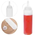 【happy one】8-24oz Food Grade Plastic Squeeze Sauce Bottle Ketchup Jam Mayonnaise Olive Dispenser Bottle Accessories. 