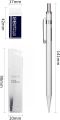 Deli 33720 Mechanical Pencil Set Metal pen body with 1 Tubes 0.5mm 2B Lead Refills With Erasers. 