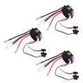 SRIWEN 3X Rc ESC 320A 6-12V Brushed ESC Speed Controller with 2A BEC for RC Boat U6L5. 