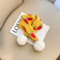 Baby Kids Scarf Infant Boy Girl Wool Warm Winter Scarf Cute Cartoon Printed Cross Children Bib Toddler Newborn Soft Thicken Bibs. 