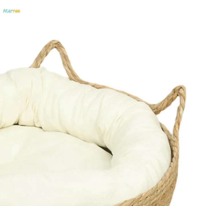 Cat%20Bed%20Basket%20Kennel%20Round%20Cat%20Scratch%20Mat%20for%20Small%20Dogs%20Large%20Cats%20Kitten%2045cmx15cm%20-%20Image%202