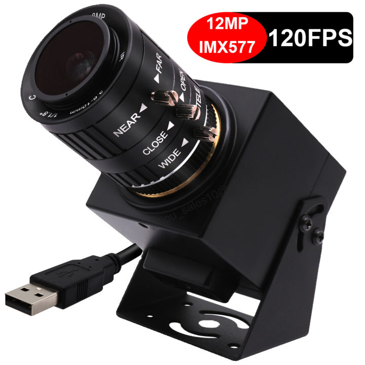 ELP 12MP High Speed Webcam 120fps 1080P Varifocal