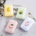 Lightweight Contact lens case Hygienic Compact Travel-friendly Portable travel Portable Glasses lenses box for Daily use Traveling Eyecare routine Teens Glasses soaking and storage. 