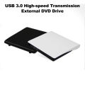 External DVD Drive External ODD & HDD Device USB 3.0 Portable CD/DVD/VCD Drive/DVD Player for Laptop Desktop PC CD ROM for Windows, Linux, Apple, Mac OS White. 