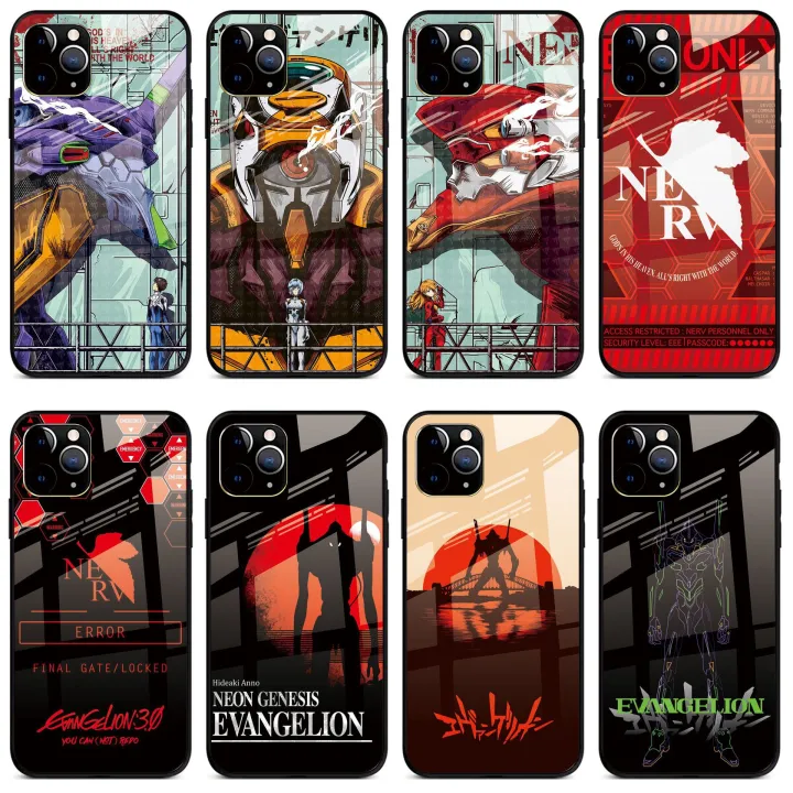 Applicable EVA Neon Genesis Evangelion Apple 15 Phone case 12 Glass Phone Case iPhone14Promax
