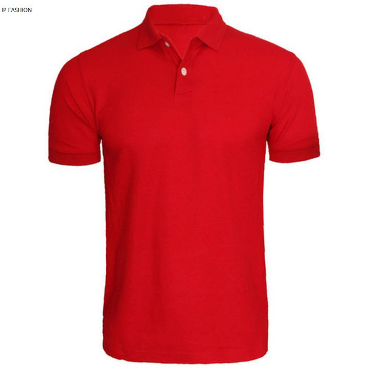 RED Polo T-shirt for men IP FASHION