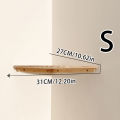 Wall Corner Shelves Wood Floating Shelves Round End Wall Mounted Floating Corner Shelf for Bedroom, Living Room and Kitchen.