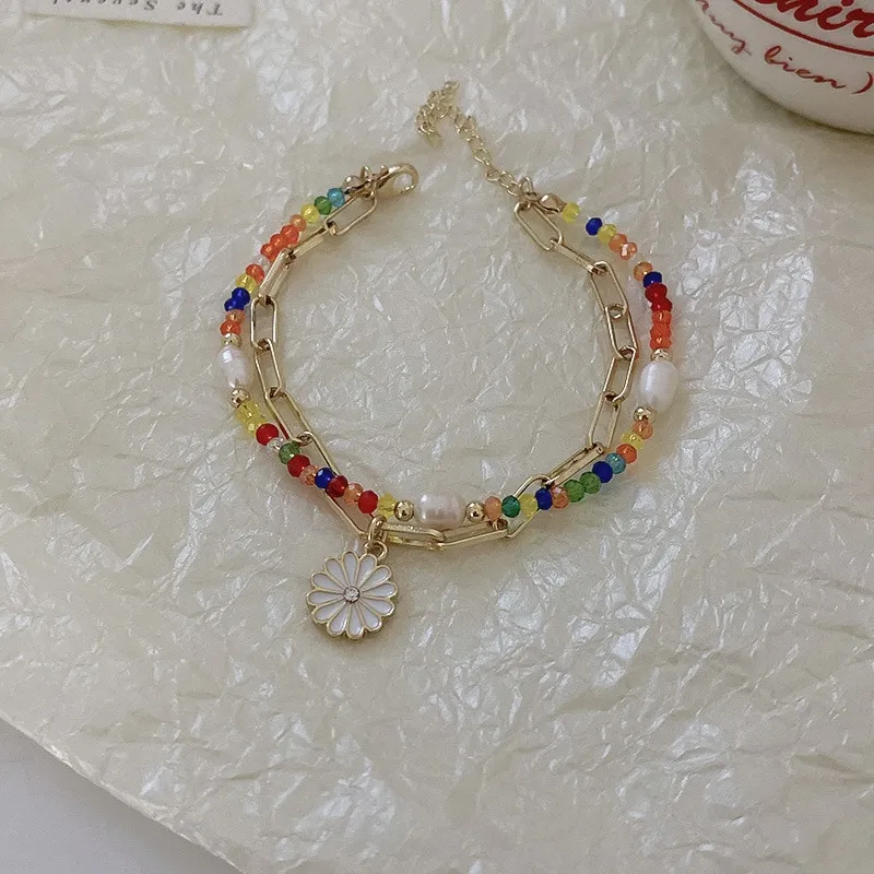 Bracelet Shein Flower Necklace SHEIN Jewelry Rainbow Shopping Bead