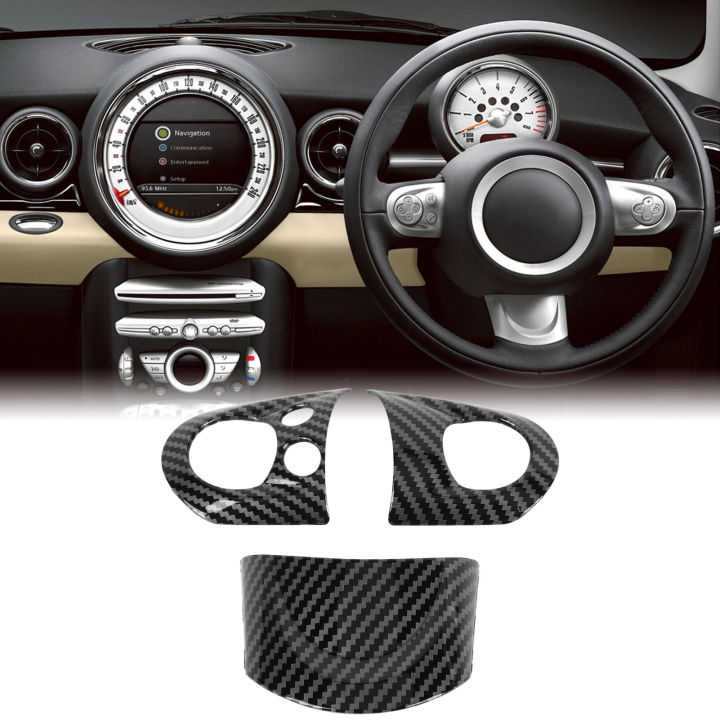 Steering%20Wheel%20Trim,%20Carbon%20Fiber%20Look%20Steering%20Wheel%20Panel%20Cover%20for%20Cooper%20R54%20R55%20R56%20R60%20-%20Image%206
