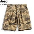 JEEPJeep Men's Fifth Pants Summer Shorts Men's Thin Breathable Tooling Half Pants Outdoor Fishing Multi-Pocket Fashion.