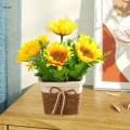 Artificial Potted Flowers Rustic for Living Room Indoor Home Decoration. 