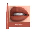 【sought-after】 Matte Lipstick Pen Pink Matte Solid Lip Gloss Waterproof Long Lasting Lipstick Pencil Lip Liner Pen Lip Makeup.