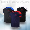 AMR Brand 3 Pcs Combo T-Shirt Mesh Fabric Soft And Comfortable T-Shirt For Men. 