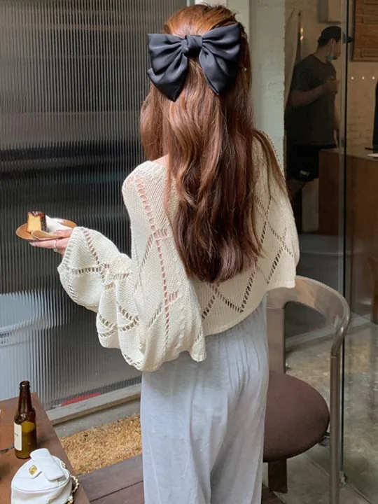Shrugs%20Women%20Pure%20Simple%20All-match%20Crop%20Spring%20Personality%20Korean%20Style%20Lace-up%20Design%20Retro%20Sweater%20Hot%20Girls%20Chic%20Casual%20-%20Image%206