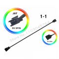 JST SM Adapter Cable RGB Transfer 4Pin 3Pin ARGB JST-3P SM3P JST-4P SM4P EL Wire Cord Male/Female MB AURA SYNC Line. 