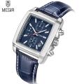 MEGIR Luxury Casual Watches Fashion Men Quartz Wristwatches Leather Strap Waterproof Luminous Men's Watch Chronograph 2028. 