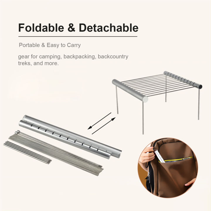 Folding%20Campfire%20Grill%20Non-stick%20Detachable%20304%20Stainless%20Steel%20Grate%20Portable%20Camping%20Grill%20with%20Legs%20BBQ%20Tools%20with%20Storage%20Bag%20for%20Meats%20Fish%20Vegetables%20Steak%20-%20Image%206