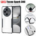 Tecno Spark 30C Phone Case Spark30C Shockproof Case Transparent Armor Acrylic TPU Soft Anti-fall Casing Cover. 