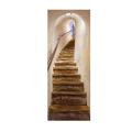 Migeet 3D Door Mural Door Sticker Removable Self Adhesive Wall Decal Removable Vinyl Door Art Decor for Home Decorations. 
