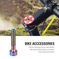 1pc Titanium Bike Headset Stem M6 Thread Bolt Bicycle Accessory (Colorful-M6-30). 