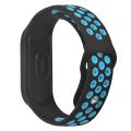 Xiaomi mi Band 4 strap blue black silicon soft best qualitystrap blue black silicon soft best quality. 