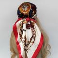 2022 Silk Scarf 90x90cm Luxury BrandDesigner Hair Print Head Large Handkerchief Hijab Shawl Women bandanna foulard muffler wrap.