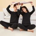 Semir Thermal Underwear Suit Men Autumn And Winter Thickened Brushed Red Couple O Neck Autumn Clothes Long Pants. 